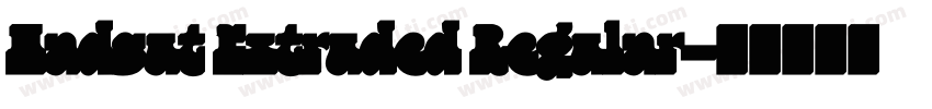 Hadsut Extruded Regular字体转换
